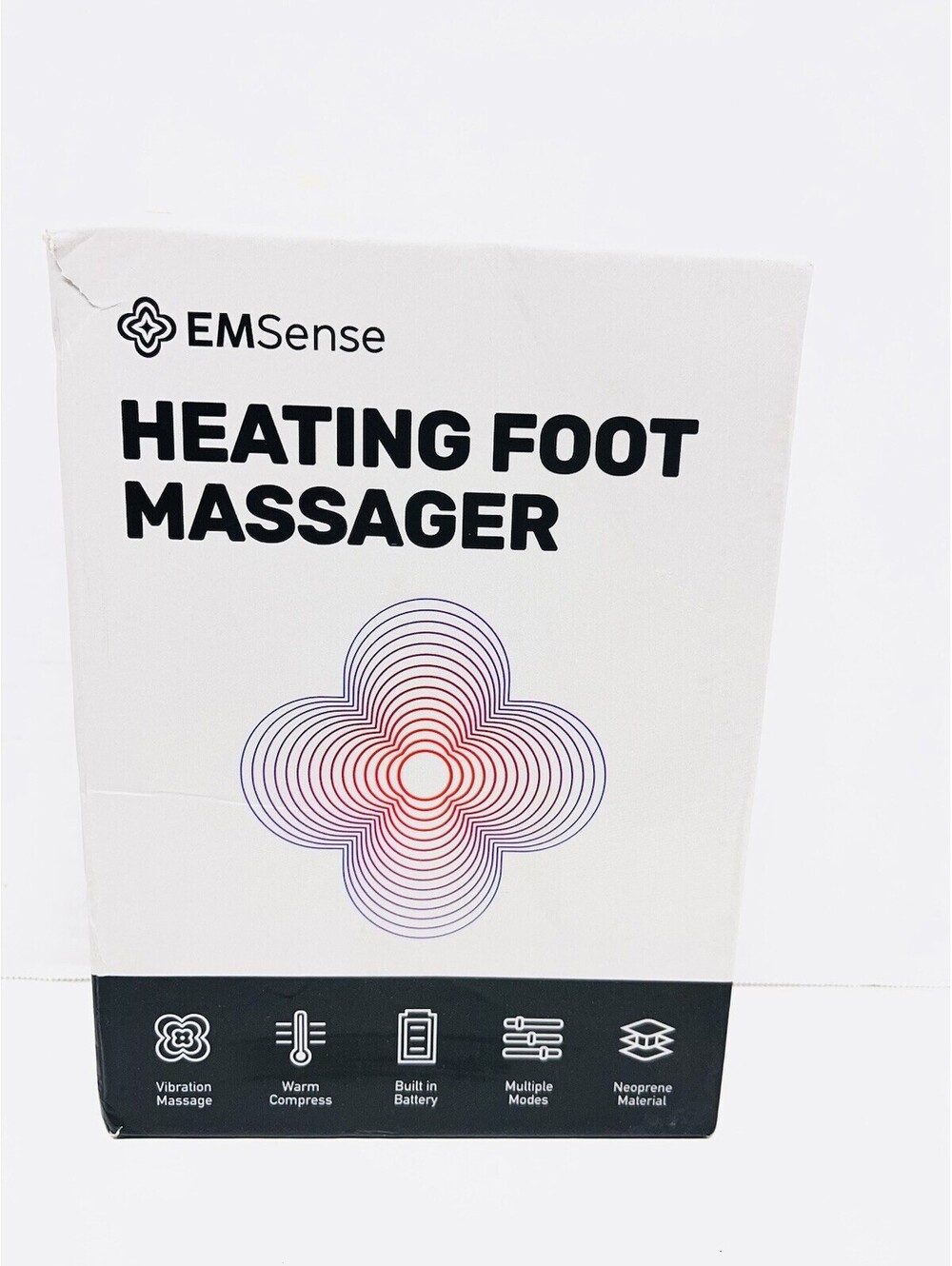 EMSense Pulsating Heating Therapy Foot Massager - No Charging Cord